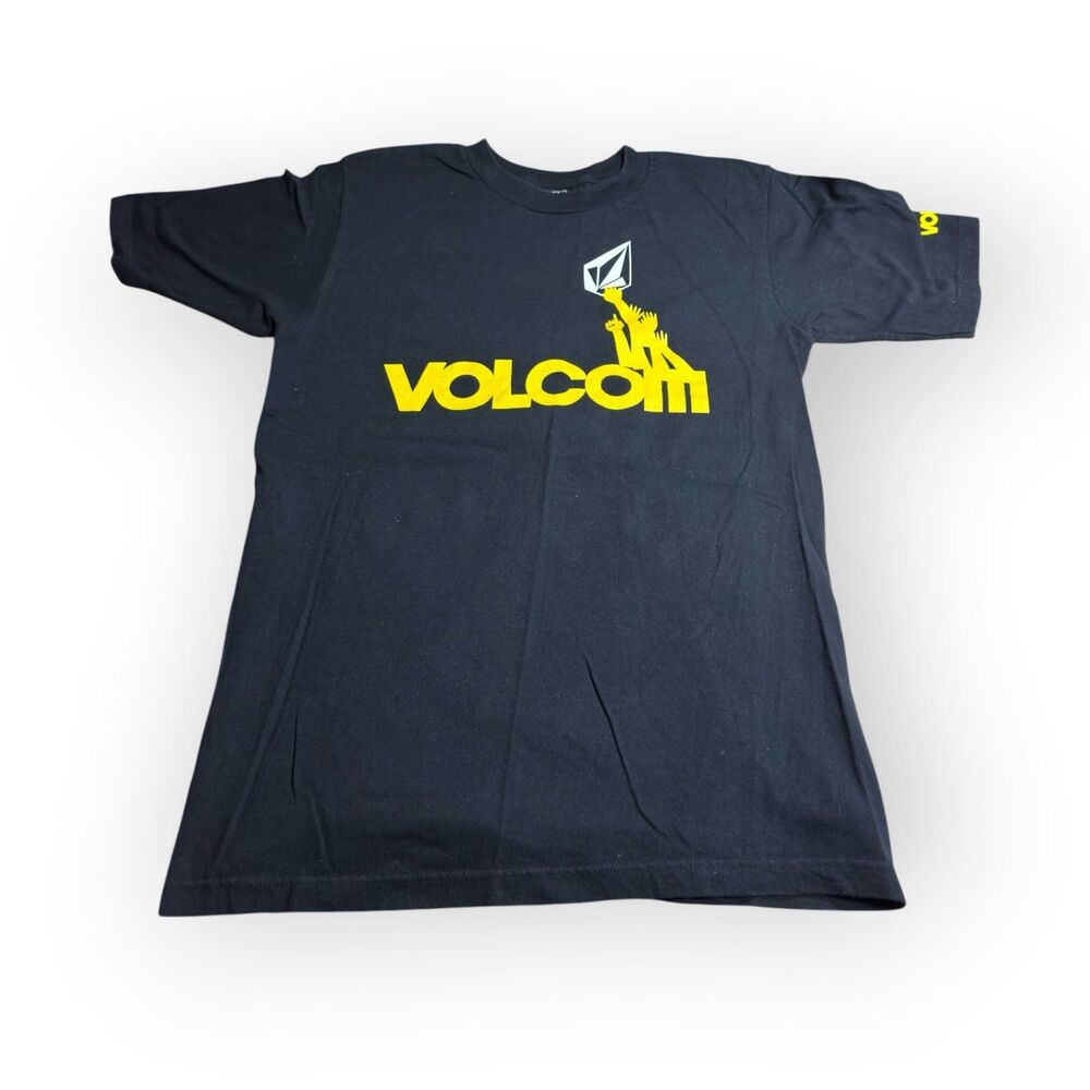 Volcom Black Logo T-Shirt Size Small Shirt Skater VTG Rare